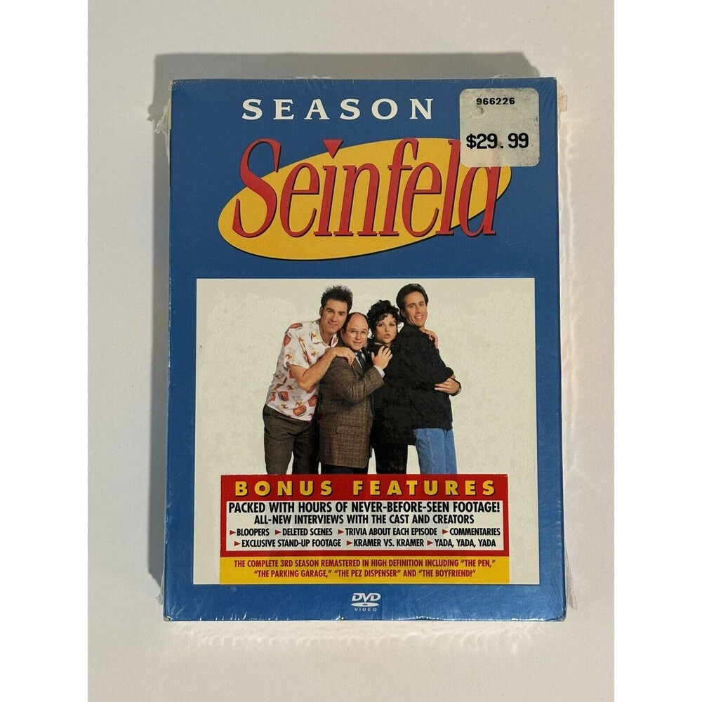 Seinfeld - Season 3 (DVD, 2004, 4-Disc Set) NEW FACTORY SEALED!!